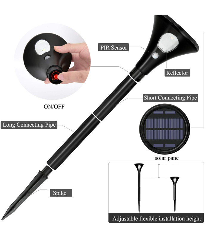 Solar Garden Light with Motion Sensor