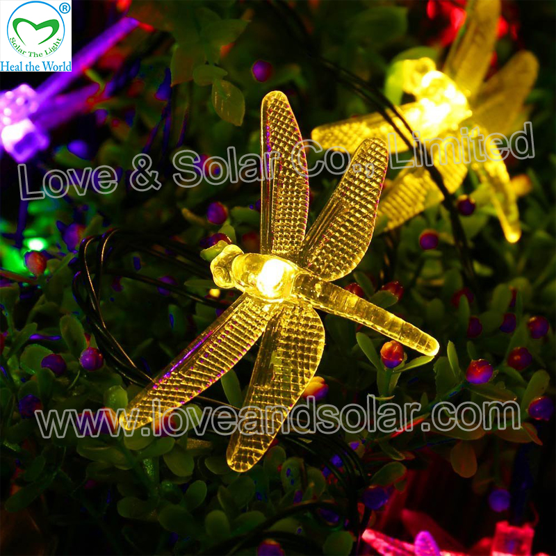 Dragonfly Solar Holiday Decoration Light 