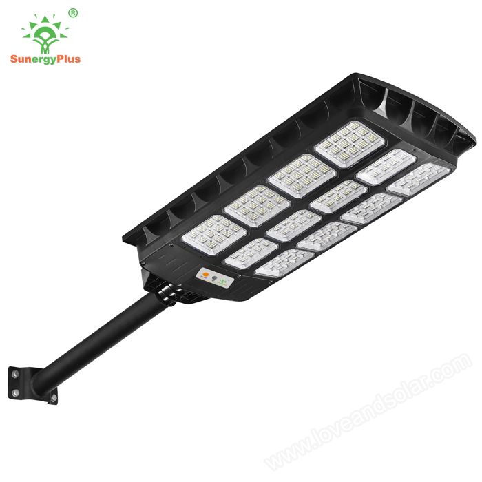StarBus Solar Street Light Pack with Built-in Arm Pole SunergyPlus