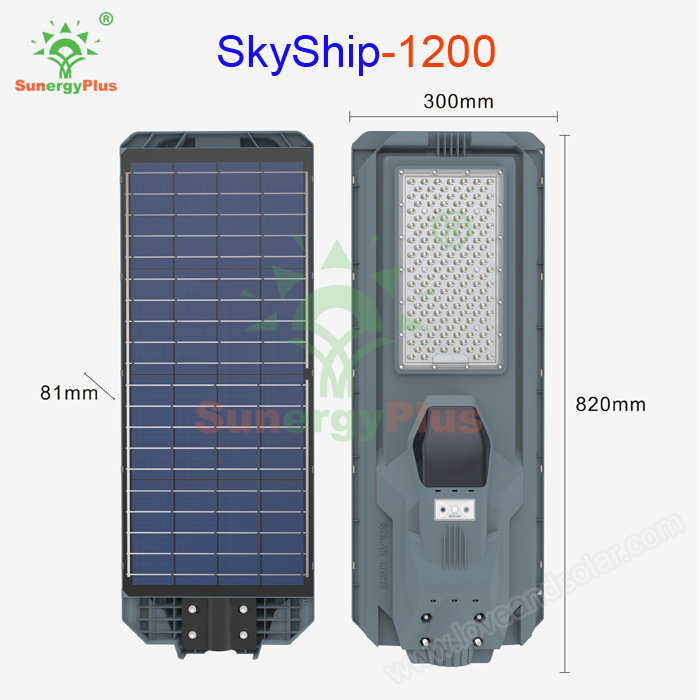 SkyShip All In One Solar Street Light with 4G Camera SunergyPlus