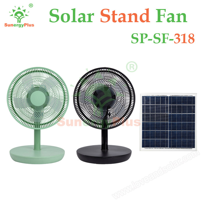 Portable Solar Fan SunergyPlus SP-SF-308 SP-SF-318 SP-SF-818 