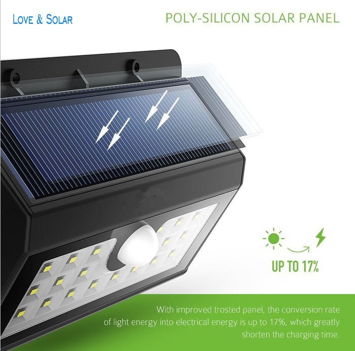 idella 20 led solar motion sensor light