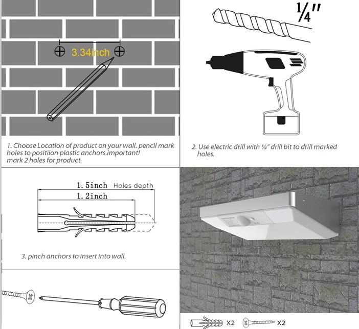 New Aluminum Alloy Solar Motion Sensor Light