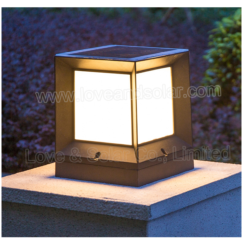 Solar Garden Light Love & Solar Post Light SunergyPlus